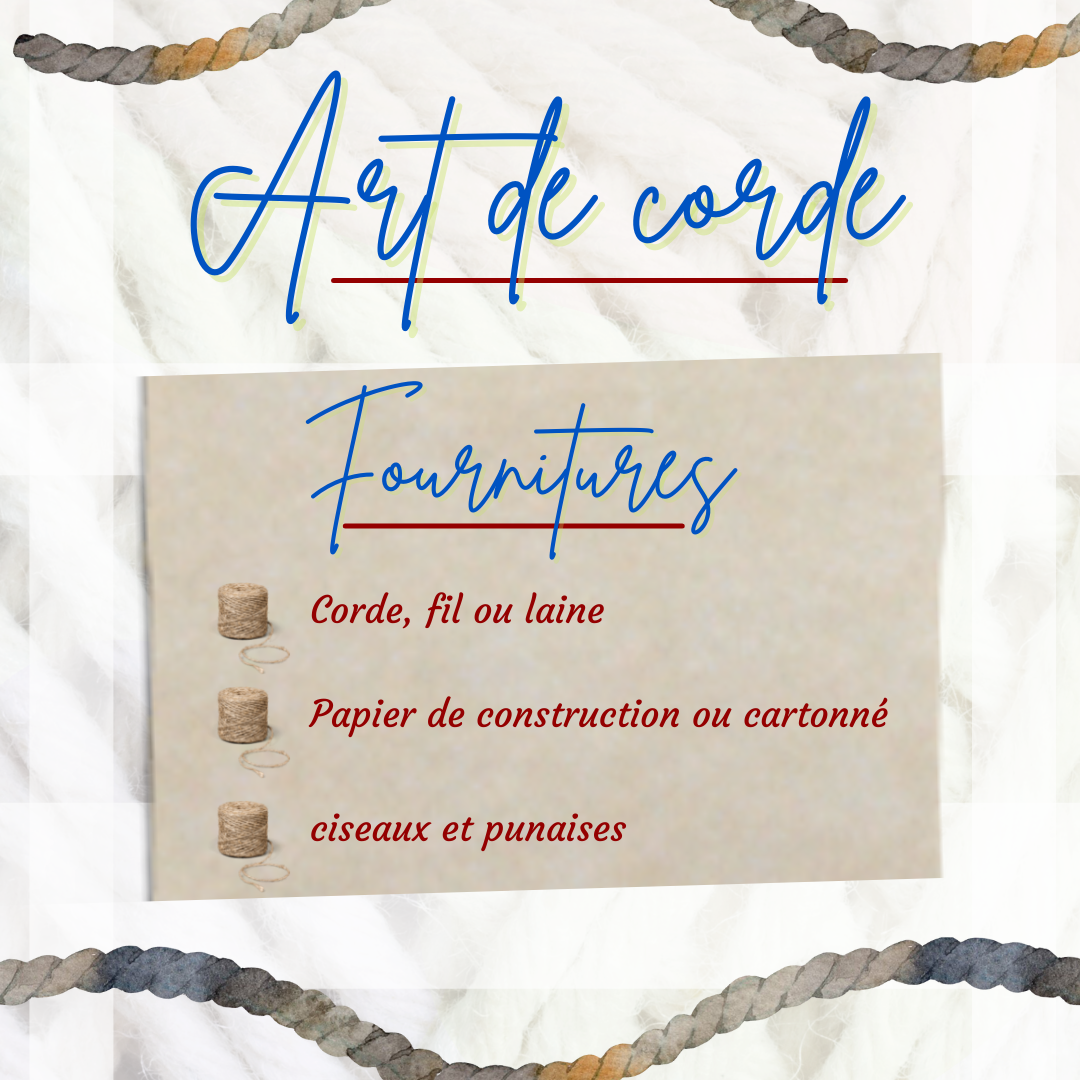 Art de corde Fournitures