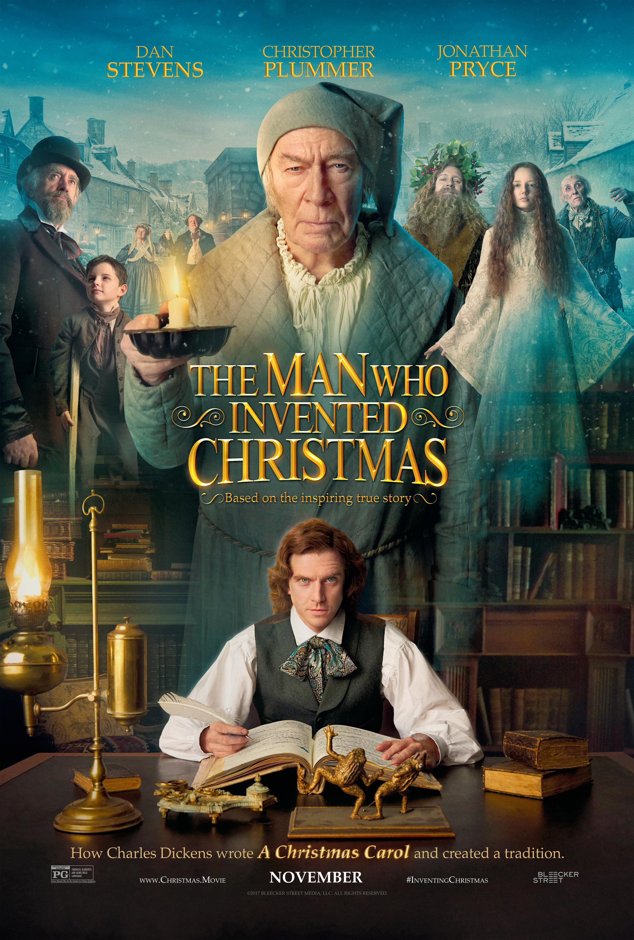 The Man Who Invented Christmas (2017) movie poster