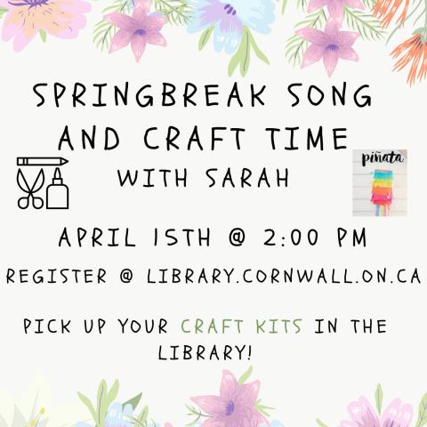 Springbreak Song and Craft Time With Sarah 