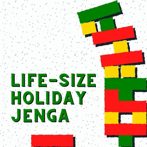 Life-Size Holiday Jenga