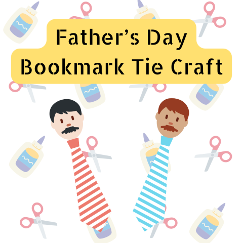 Father's Day Bookmark Tie Craft