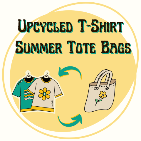 Upcycled T-Shirt Summer Tote Bags