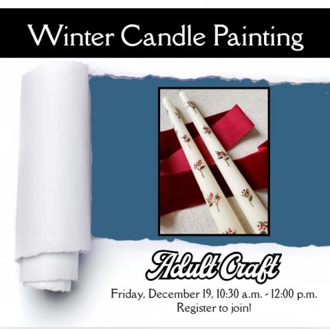 Winter Candle Painting