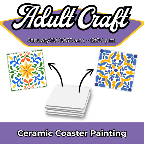 Ceramic Coaster Painting