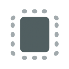 Room setup icon showing large central table surrounded by chairs