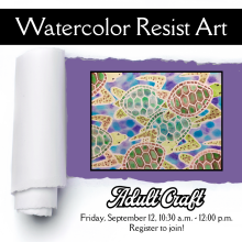 water colour resist art